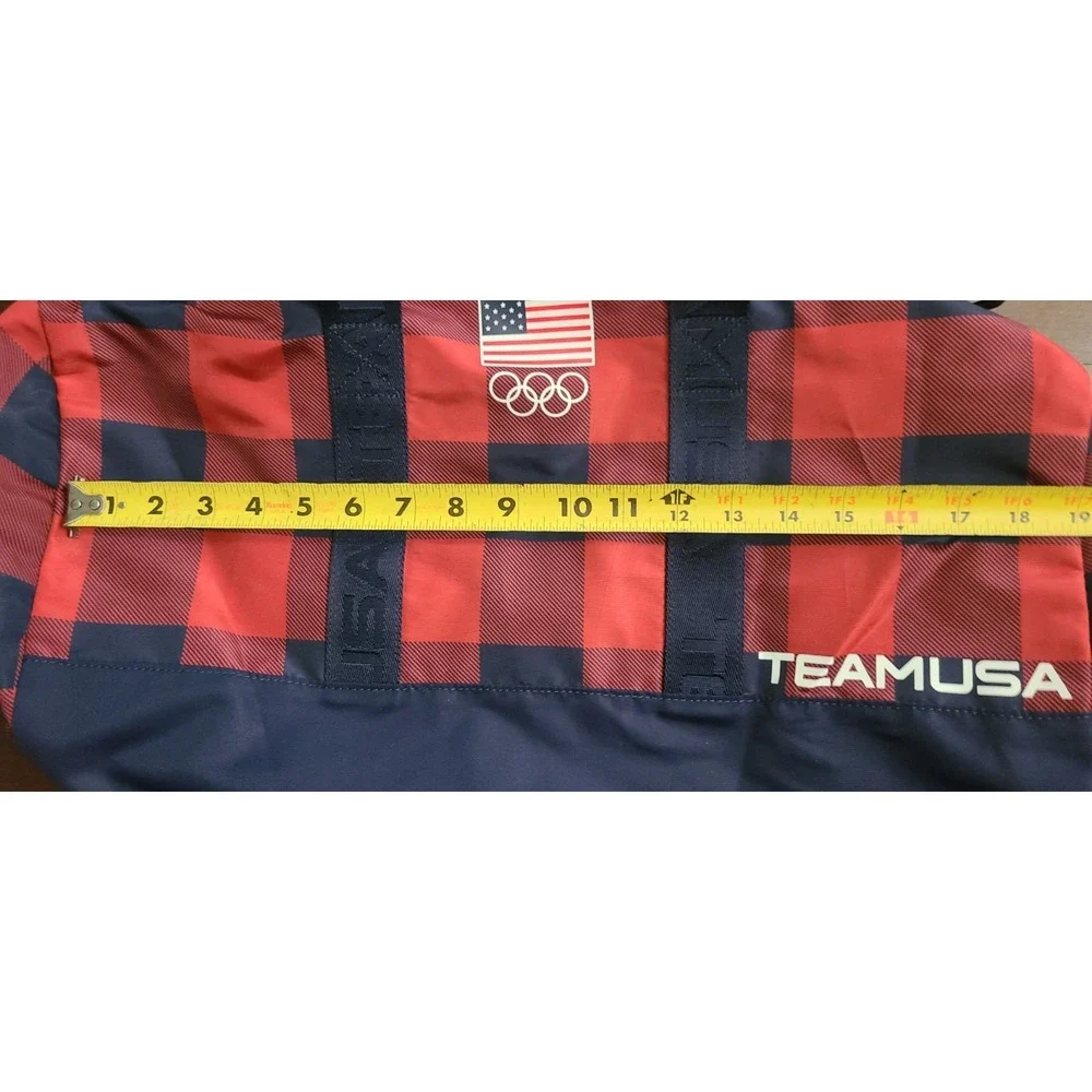 2022 Beijing Olympics Polo Ralph Lauren Buffalo Plaid Weekender Duffle Bag USA